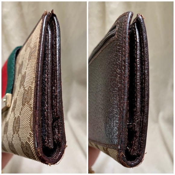 👑✅PRICE FIRM✅ AUTHENTIC Gucci Web Long Wallet - Picture 8 of 17